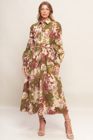 COUNTRY ROMANCE WOVEN MIDI DRESS - By Baano