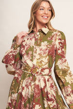 COUNTRY ROMANCE WOVEN MIDI DRESS - By Baano