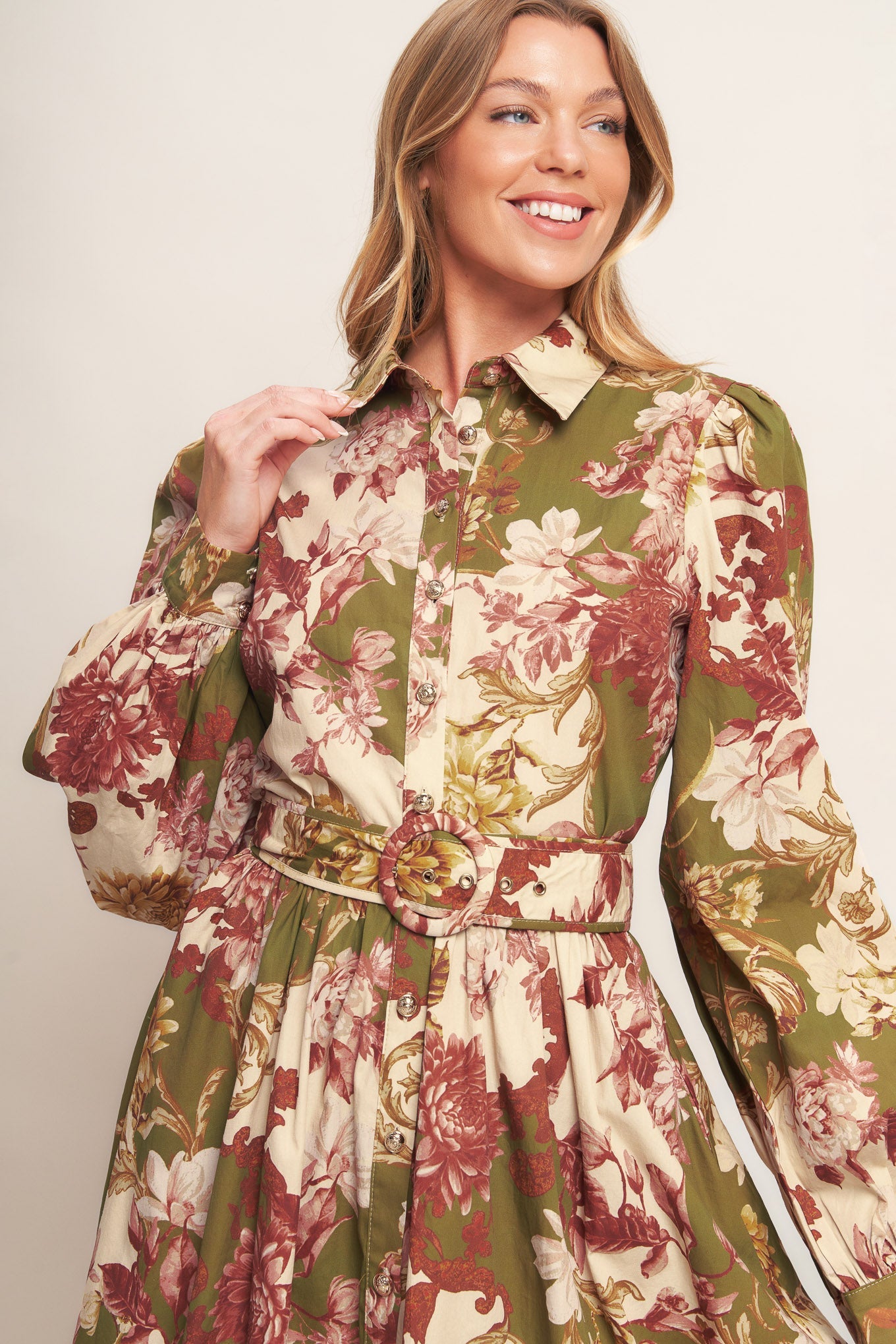 COUNTRY ROMANCE WOVEN MIDI DRESS - By Baano