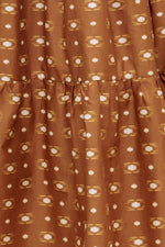 CINNAMON WALTZ WOVEN MIDI DRESS - By Baano