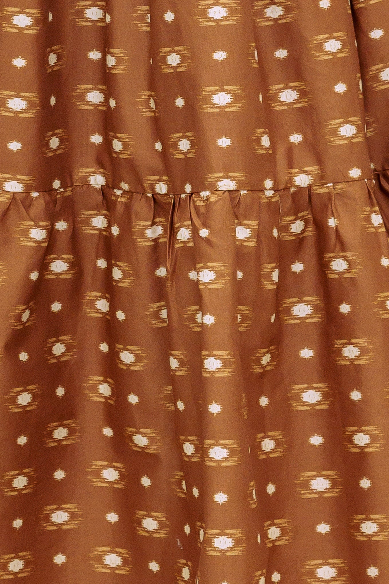 CINNAMON WALTZ WOVEN MIDI DRESS - By Baano