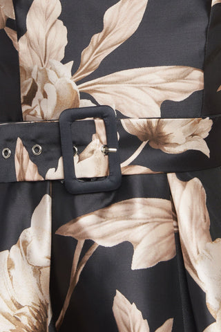 MOONLIGHT BLOSSOM WOVEN MIDI DRESS - By Baano