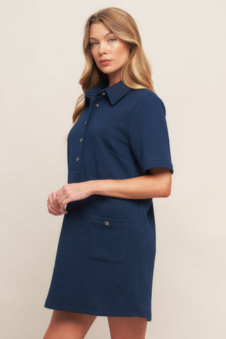 DOWNTOWN COOL KNIT MINI DRESS - By Baano
