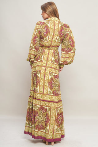 ROYAL BOHO ENERGY WOVEN MAXI DRESS Flying Tomato