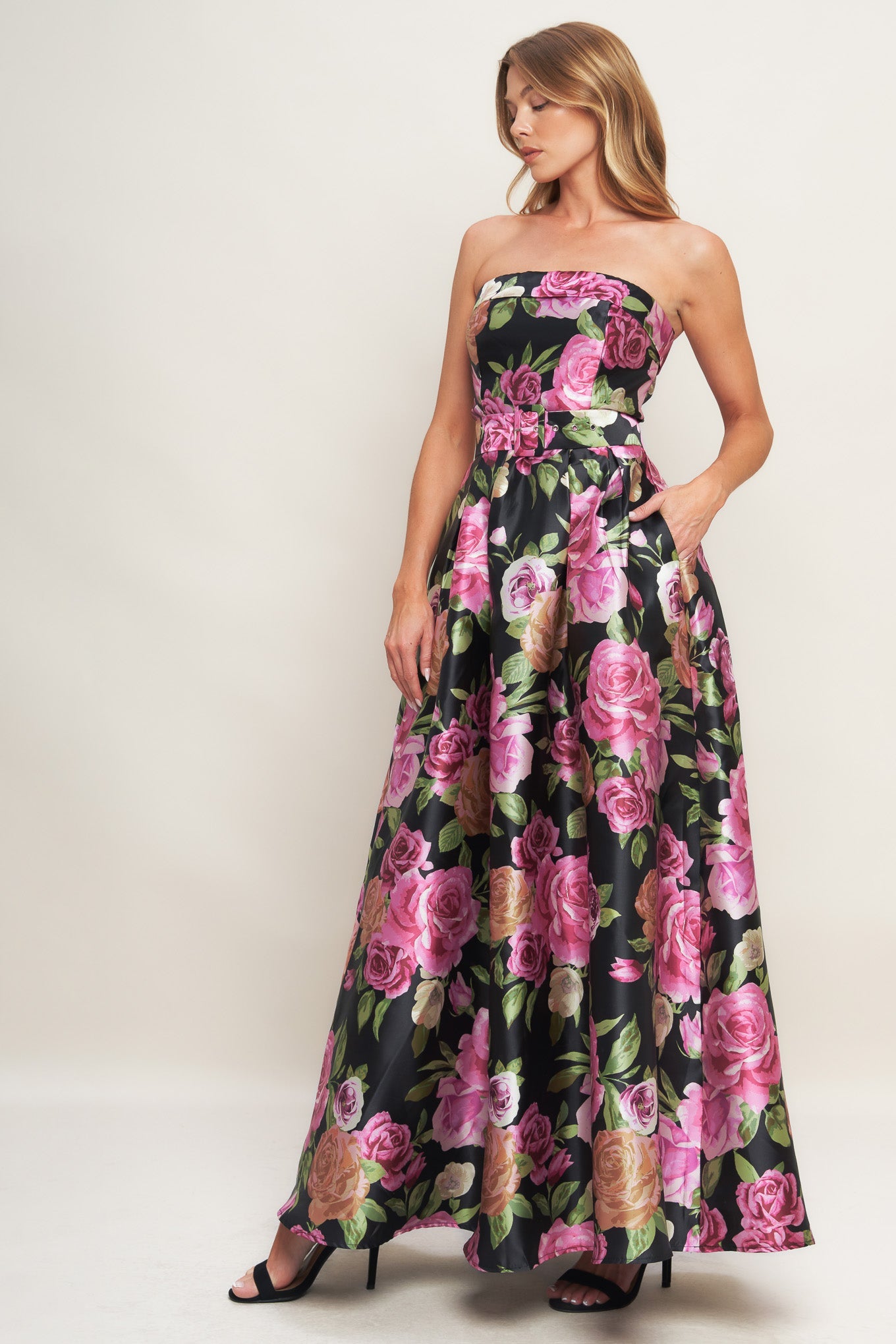 GLAMOUR GARDEN WOVEN MAXI DRESS - By Baano