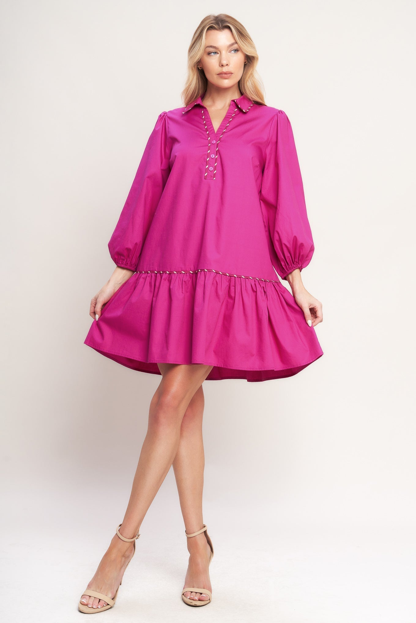 PRETTY MUCH PERFECT WOVEN MINI DRESS Flying Tomato