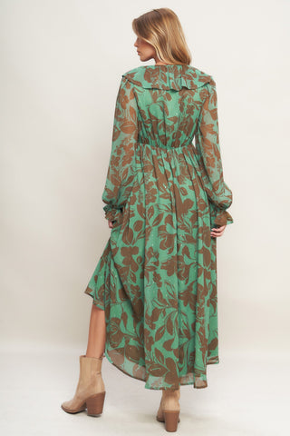 BOTANIC DREAMS WOVEN MAXI DRESS Flying Tomato