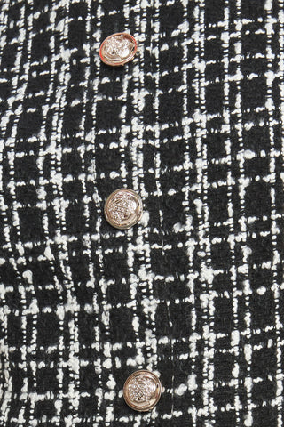 MODERN ICON TWEED WOVEN MINI DRESS - By Baano