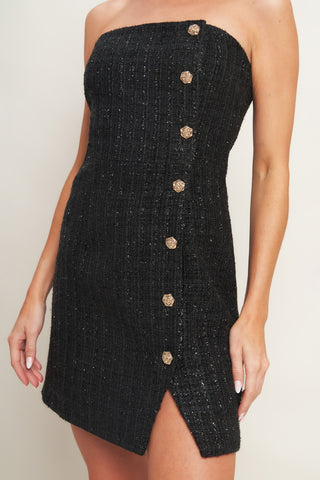 CITYLIGHT SPARK TWEED MINI DRESS Flying Tomato