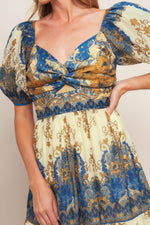 MIDNIGHT SERENADE EMPIRE WOVEN MAXI DRESS - By Baano