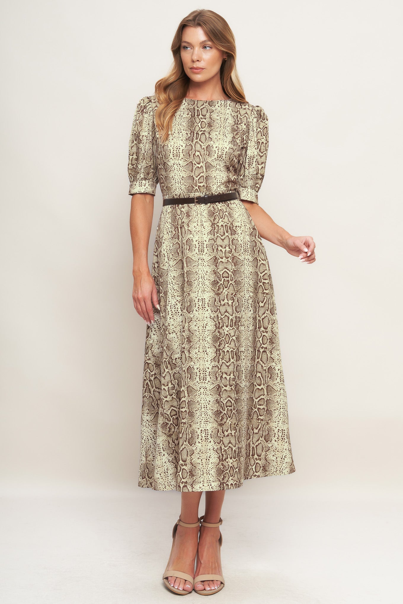 PRIMAL GRACE WOVEN MIDI DRESS - By Baano