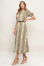 PRIMAL GRACE WOVEN MIDI DRESS - By Baano