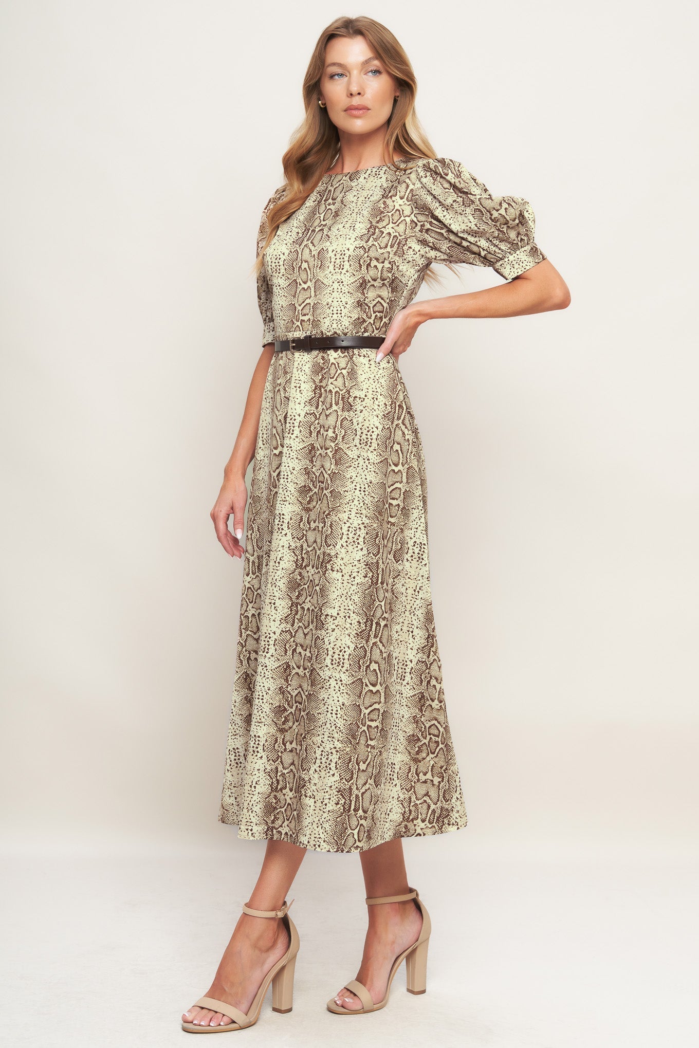PRIMAL GRACE WOVEN MIDI DRESS - By Baano