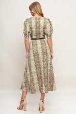 PRIMAL GRACE WOVEN MIDI DRESS - By Baano