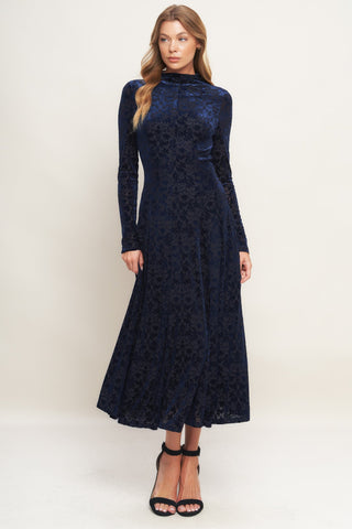 VELVET GALAXY CHARM MIDI DRESS - By Baano