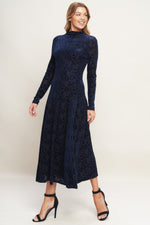VELVET GALAXY CHARM MIDI DRESS - By Baano