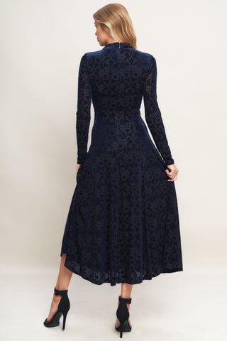 VELVET GALAXY CHARM MIDI DRESS - By Baano