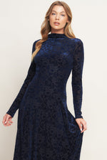 VELVET GALAXY CHARM MIDI DRESS - By Baano
