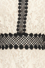 PETITE LUNE WOVEN LACE MIDI DRESS - By Baano