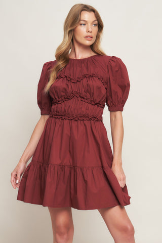 PLAYFUL CLASSIC WOVEN MINI DRESS - By Baano