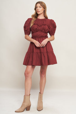 PLAYFUL CLASSIC WOVEN MINI DRESS - By Baano