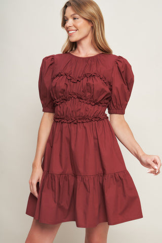 PLAYFUL CLASSIC WOVEN MINI DRESS - By Baano