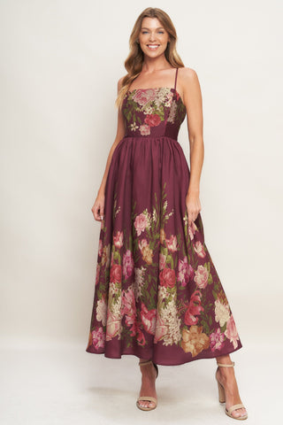 SECRET GARDEN ROMANCE WOVEN ANKLE DRESS Flying Tomato