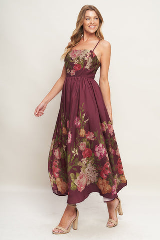 SECRET GARDEN ROMANCE WOVEN ANKLE DRESS Flying Tomato