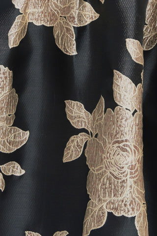 NOIR FLEUR WOVEN MINI DRESS - By Baano