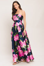 LUNA FLORA WOVEN MAXI DRESS