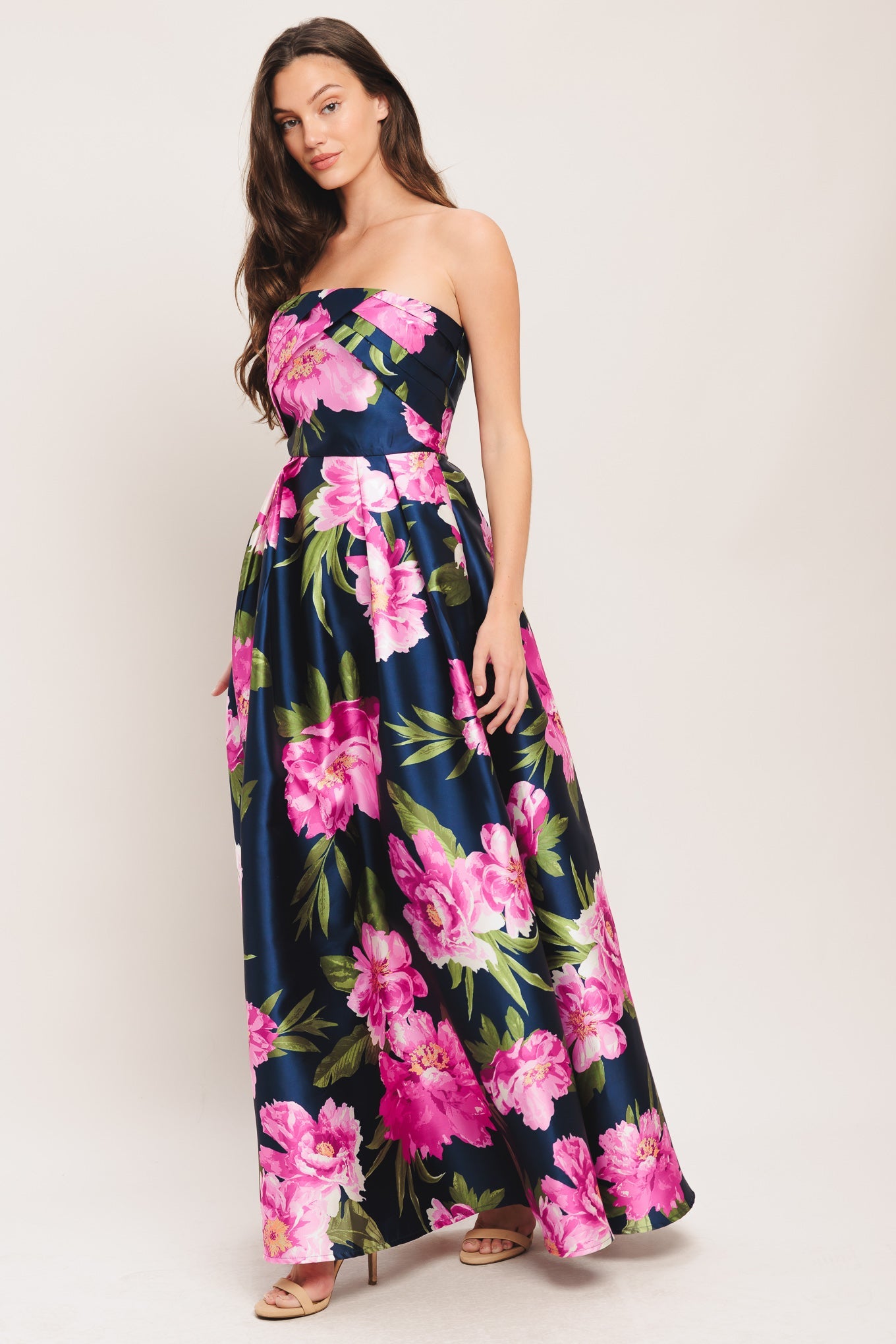 LUNA FLORA WOVEN MAXI DRESS