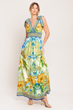 RESORT OPULENCE WOVEN MAXI DRESS
