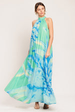 BLUE HORIZON WOVEN MAXI DRESS