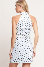 FRENCH DOT AFFAIR WOVEN MINI DRESS