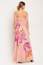 ROSE SERENADE WOVEN MAXI DRESS