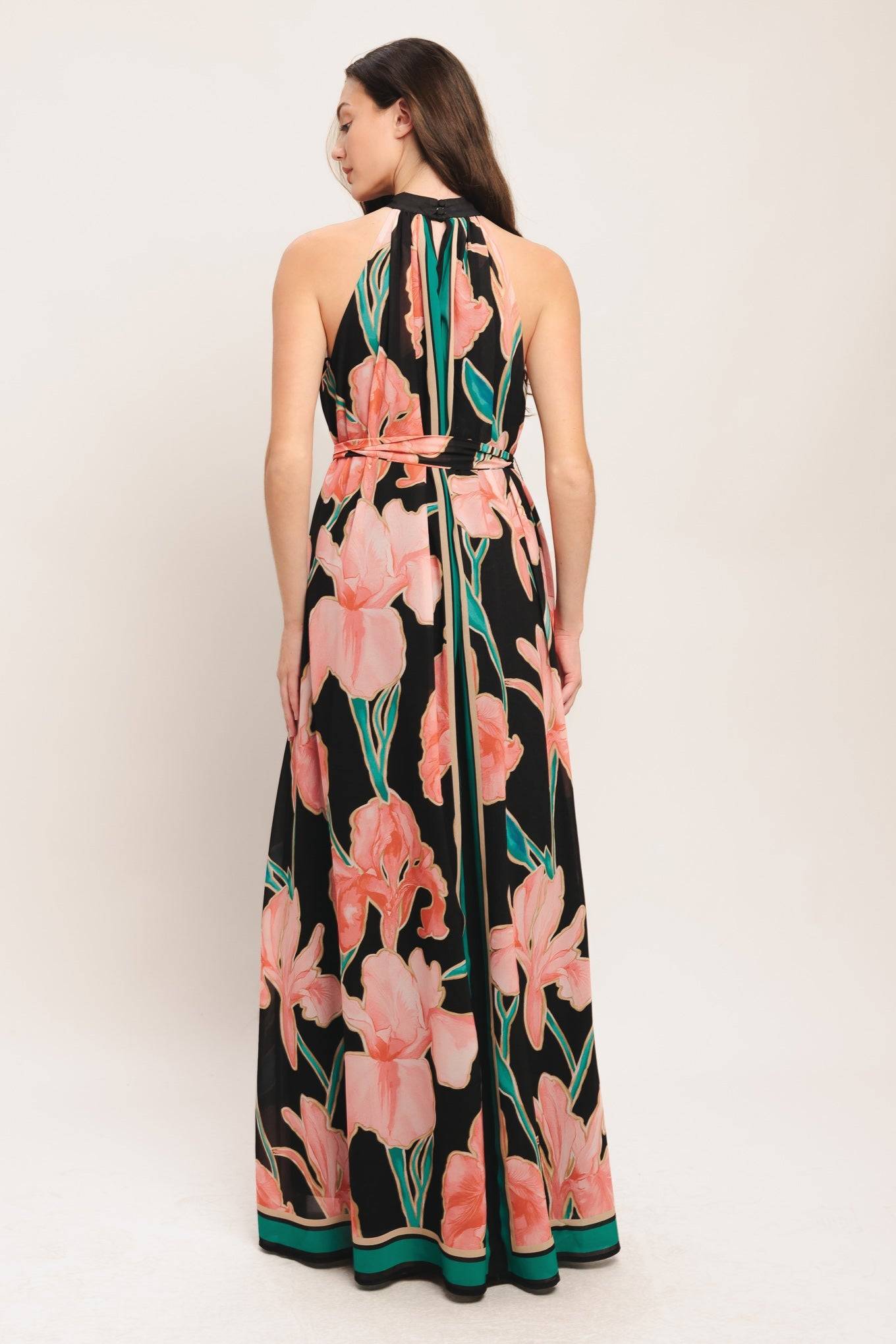 GARDEN NOIR WOVEN MAXI DRESS