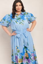 SPRINGTIME SWEETHEART WOVEN MIDI DRESS