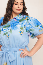 SPRINGTIME SWEETHEART WOVEN MIDI DRESS