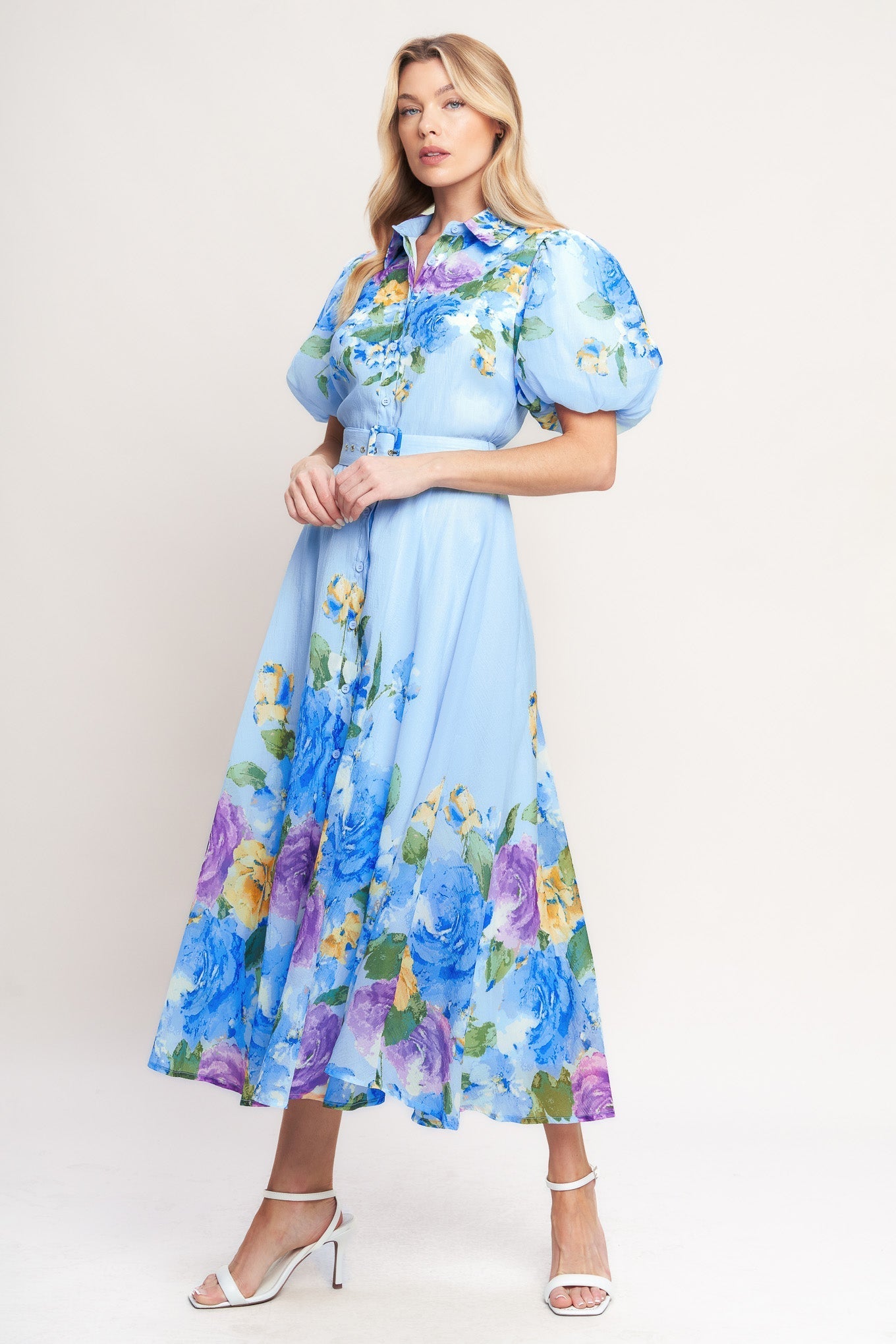 SPRINGTIME SWEETHEART WOVEN MIDI DRESS Flying Tomato