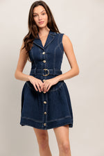 MADE TO FLATTER DENIM MINI DRESS