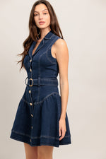 MADE TO FLATTER DENIM MINI DRESS