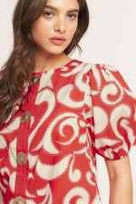 STRAIGHT & STRONG WOVEN MINI DRESS