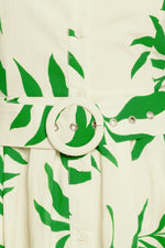 GREEN DAYDREAM WOVEN MIDI DRESS Flying Tomato