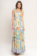 AMALFI POSTCARD WOVEN MAXI DRESS Flying Tomato