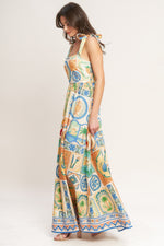 AMALFI POSTCARD WOVEN MAXI DRESS Flying Tomato