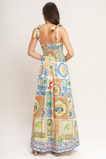 AMALFI POSTCARD WOVEN MAXI DRESS Flying Tomato