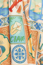 AMALFI POSTCARD WOVEN MAXI DRESS Flying Tomato