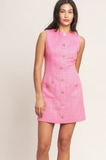 MAIN CHARACTER MOMENT TWEED MINI DRESS