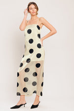 AVANT DOT WOVEN MIDI DRESS