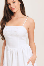 CLOUD PETAL WOVEN MIDI DRESS